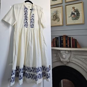 Daydress The French Dress in Blue Folk Stripe